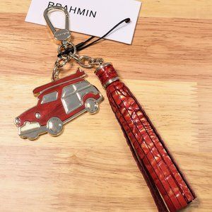 Brand New BRAHMIN Copa Cabana Car Tassel in Cardinal Red